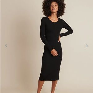 Marine Layer - Lexi Long Sleeve Midi Dress Black (Small, NWT)
